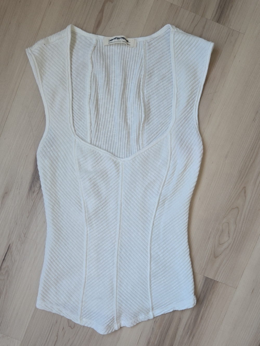 We The Free Boss Babe Tank, White, Size Medium
